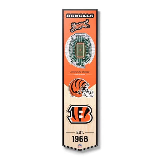 3D StadiumView 8" x 32" Banner By Youthefan in Cincinnati Bengals | Michaels®